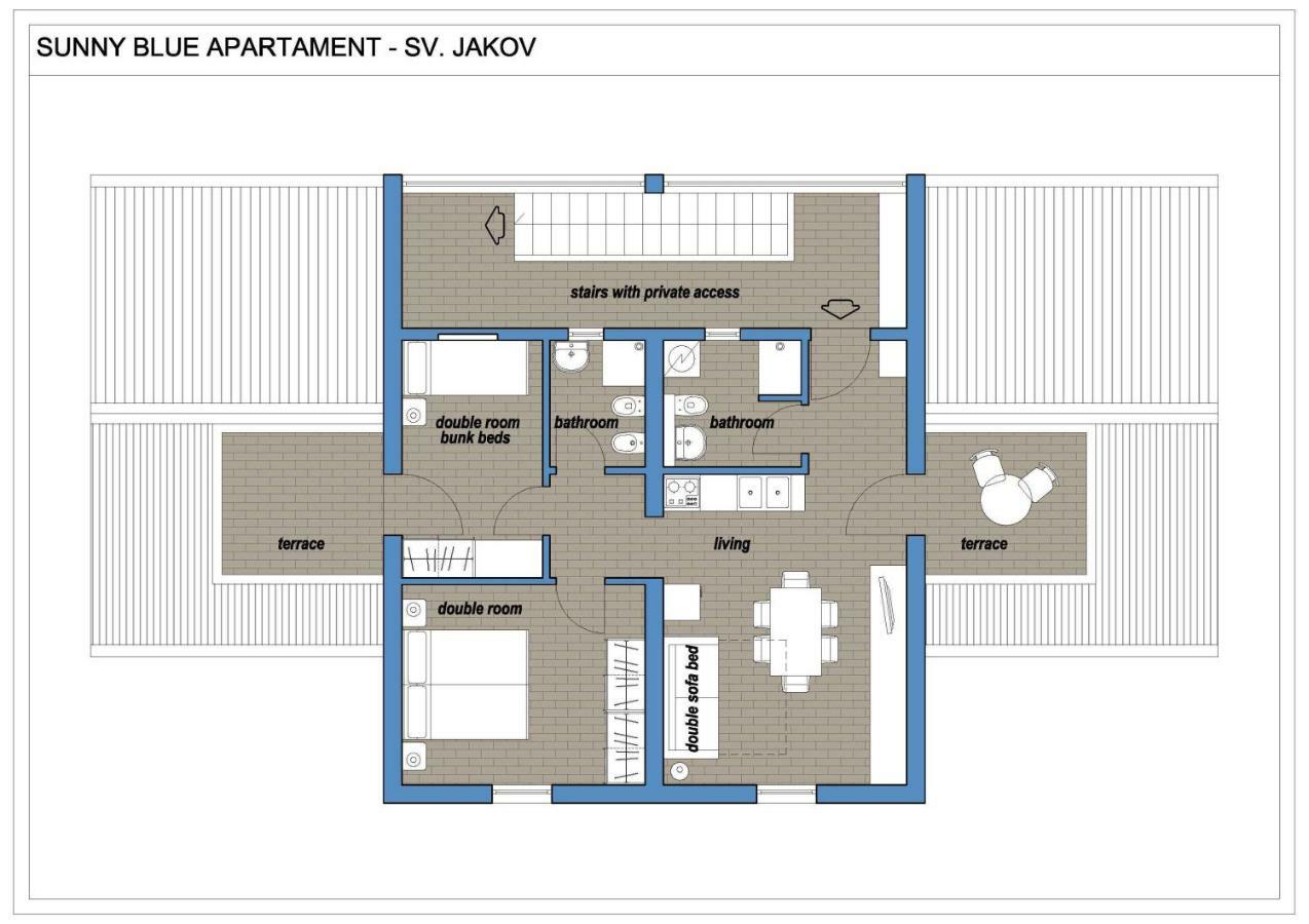 Sunny Blue Apartament Nerezine Extérieur photo